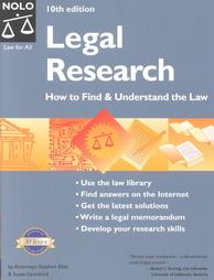 Legal Research by Richard Stim, Stephen Elias, Susan Levinkind (2002, Paperback)