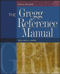 The Gregg Reference Manual by William A. Sabin (2004, Paperback, Spiral)