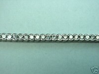 14 K White Gold Tennis Bracelet 4.00 ct. Round Diamonds