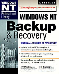 Windows Nt Backup & Recovery by Bob Chronister, John R. McMains (1998, Paperback, Illustrated)