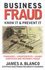 Book: Business Fraud James A. Blanco, Hardcover