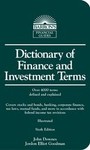 Dictionary of Finance and Investment Terms by John Downes, Jordan Elliot Goodman (2002, Paperback)