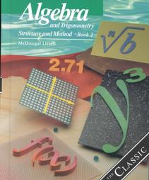 Algebra and Trigonometry by Richard Brown (1999, Hardcover)