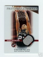 03-04 Topps Pristine Generals Relics Tim Duncan