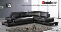 NEW MODERN EURO DESIGN LEATHER SECTIONAL SOFA SET S1035