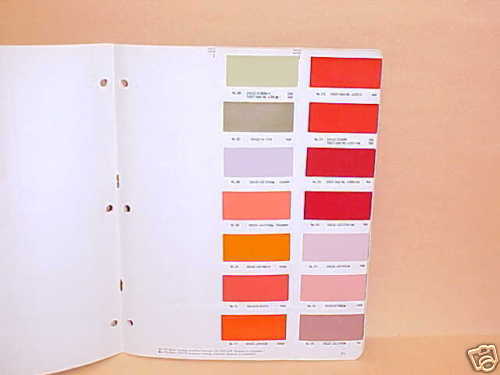 1950 1951 1952 1953   1957 CHEVROLET FORD PAINT CHIPS  