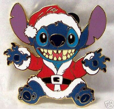 Disney Stitch As Santa Christmas Pin New