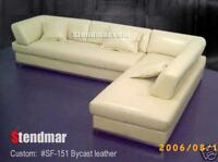 NEW MODERN EURO DESIGN LEATHER SECTIONALS SOFA S613D