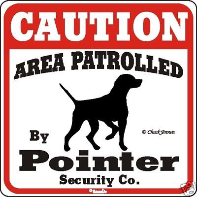 Pointer Caution Dog Sign - Many Pet ...