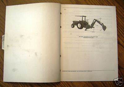 John Deere 165 Backhoe Parts Catalog  