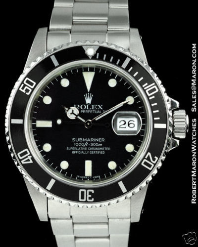 ROLEX VINTAGE SUBMARINER 16800 TRANSITIONAL MATTE DIAL  