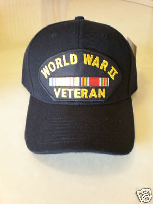 WWII VETERAN MILITARY BASEBALL CAP  