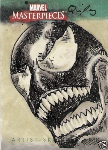 MARVEL MASTERPIECES 3 VENOM SKETCH BY QUILEY SO AWESOME  