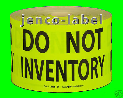 DN3516Y,500 3x5 Do Not Inventory Label/Sticker  