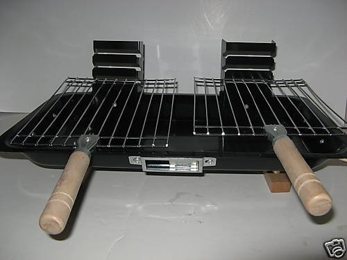 Hibachi Tail Gate BBQ Grill and 3 BBQ Tools. All New.  