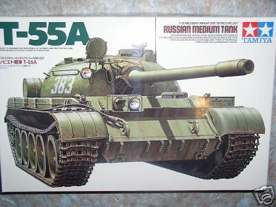 Tamiya 1/35 Russian T55 A Tank Military Model Kit  