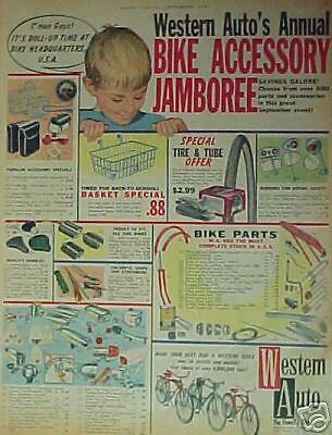 1961 Western Auto Bike Accessory Jamboree Bicycle Parts Ad  
