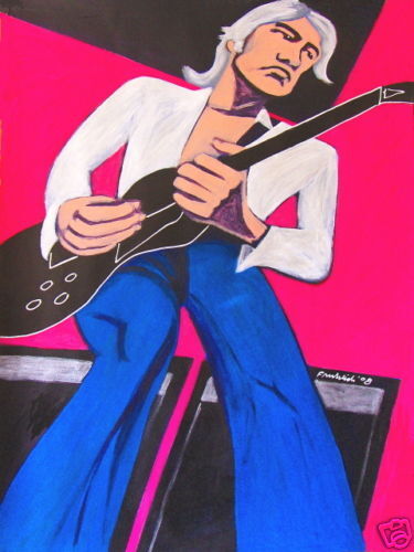 Jimmy Page Painting Guitar Gibson LED Zeppelin Album CD