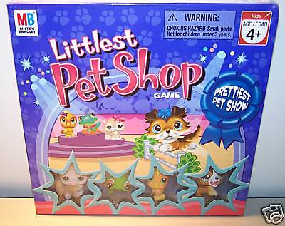 Littlest Pet Shop Prettiest Pet Show Board Game Lot 4