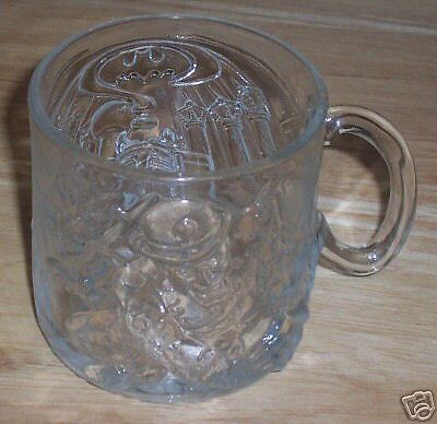 VINTAGE GLASS MUG MCDONALDS THE RIDDLER BATMAN FOREVER  