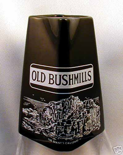 OLD BUSHMILLS Irish Whiskey Pub Jug Liquor Advertising Water Pitcher 