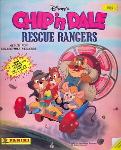 CHIP N DALE RESCUE RANGERS 1989 PANINI STICKER ALBUM  