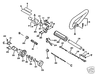 flexible driveshaft part echo trimmer 61001344730  