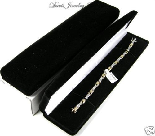 New Black Velvet Jewelry Store Style Bracelet Gift Box  