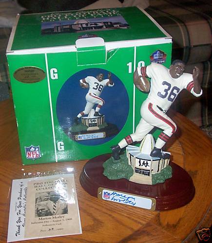 Cleveland Browns Marion Motley Autographed HOF Statue