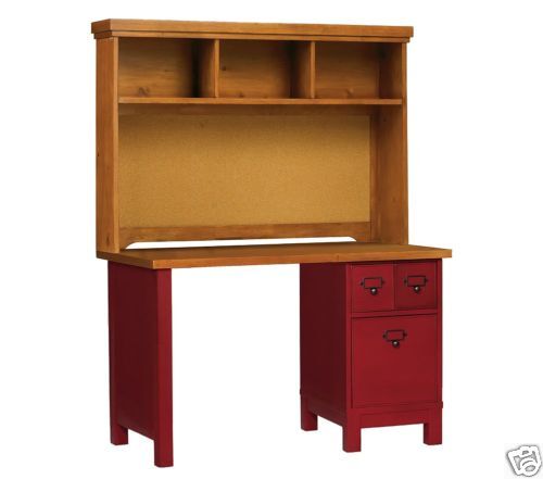 Pottery Barn Kids Schoolhouse Office Desk Hutch Honey  