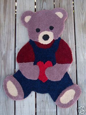 Cute Shaped Teddy bear heart nursery kids area throw rug wall hanging 