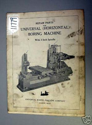 Universal Repair Parts Horizontal Boring Machine  