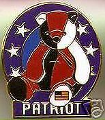 BBOC ty TY Beanie Baby PATRIOT USA Flag LEFT Ft PIN  