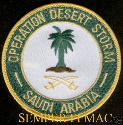 OPERATION DESERT STORM PATCH US MARINES NAVY ARMY USAF  