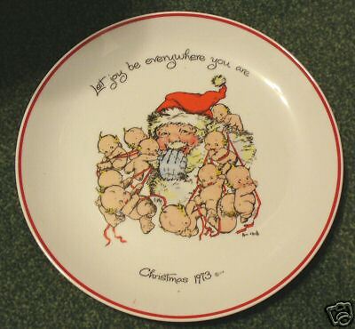 1973 CHRISTMAS KEWPIE COMMEMORATIVE EDITION PLATE  