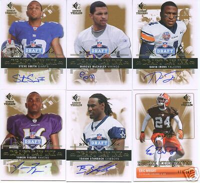 Eric Wright Browns 2007 SP Rookie Threads Auto #d/100  