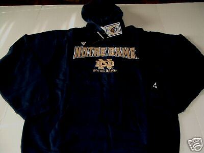 UNIV OF NOTRE DAME HOODY BOYS SIZE MEDIUM (10/12) NWT  