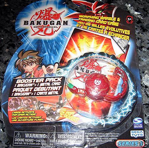 Bakugan Booster Pack RED TRANSLUCENT Pyrus CENTIPOID B1  