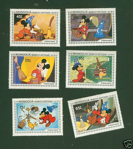 stamps MICKEY MOUSE 1983   mint from MONGOLIA  