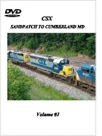 CSX Railroad Sandpatch to Cumberland Vol #1 DVD  