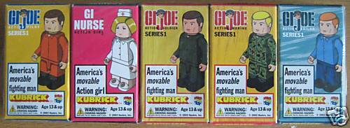 MEDICOM KUBRICK GI JOE GI NURSE SERIES 1 SET OF 5 LAST  