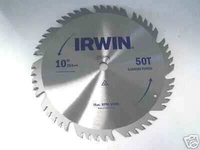 Irwin 10 50T Wood Cutting Carbide Tipped Saw Blade  