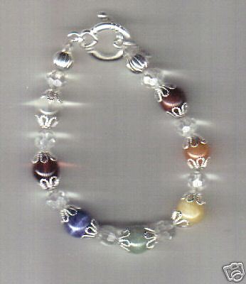 Chakra Healing Stone Bracelet,New Age, Wiccan,Pagan  