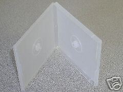 200 CLEAR DOUBLE POLY CD CASE DVD CASES   PSC34  
