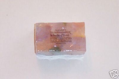 Pink Soaprocks QUARRY BAR Glycerin Soap WHITE OPAL  