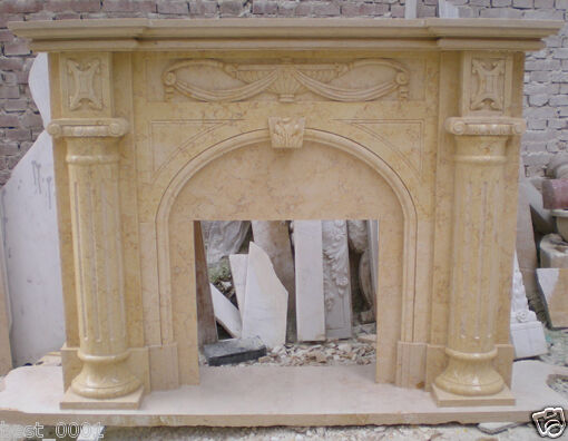 marble Fireplace Mantel sculputure surround polishing  