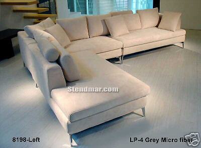 3PC MODERN ITALIAN DESIGN FABRIC SECTIONAL SOFA S8198  