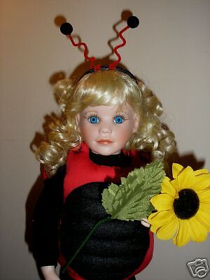 Hamilton Collection   Little Ladybug   Porcelain Doll  