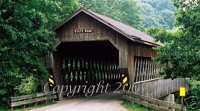 Checkbook Cover Duplicate Checks   Covered Bridge  