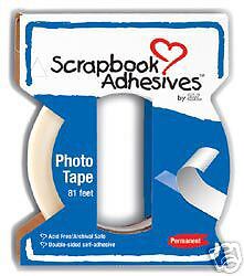 3L Scrapbook Adhesives PHOTO TAPE dispenser   81 FEET  